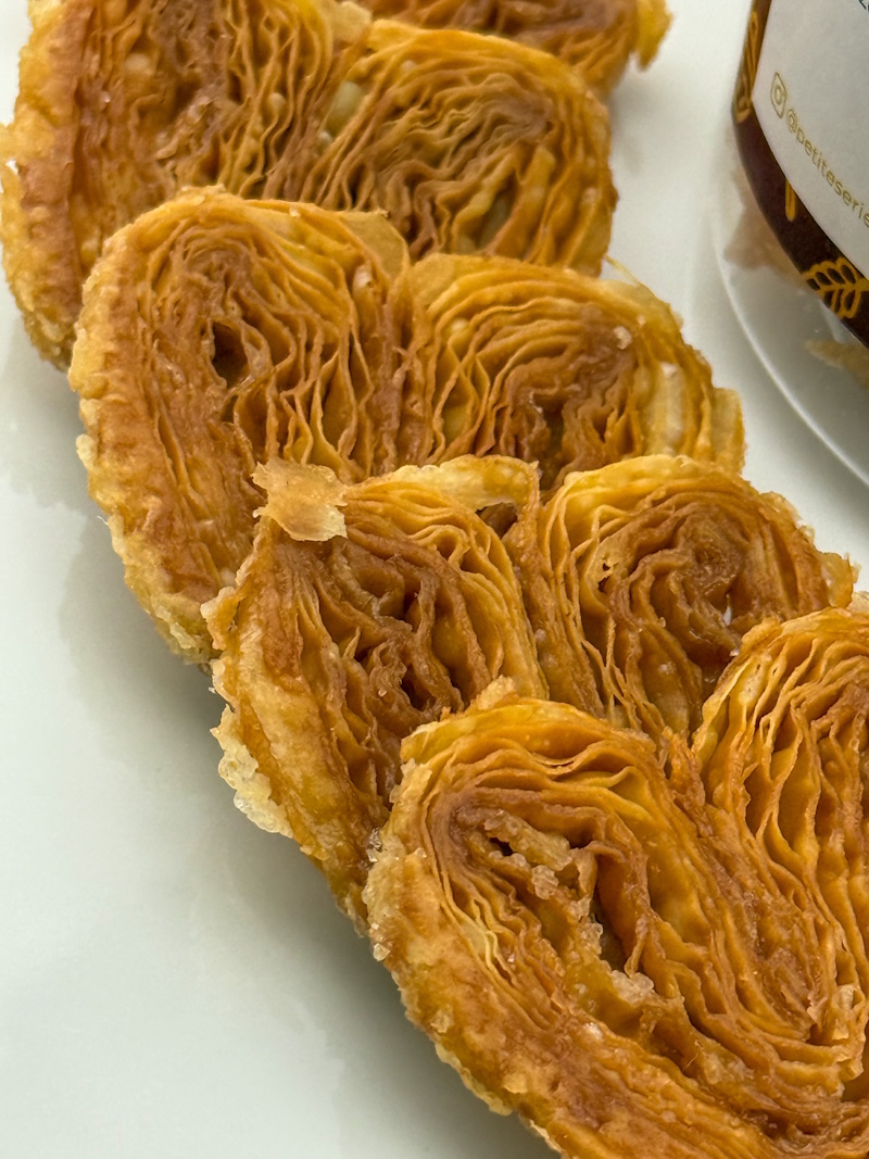 French Palmiers closeup