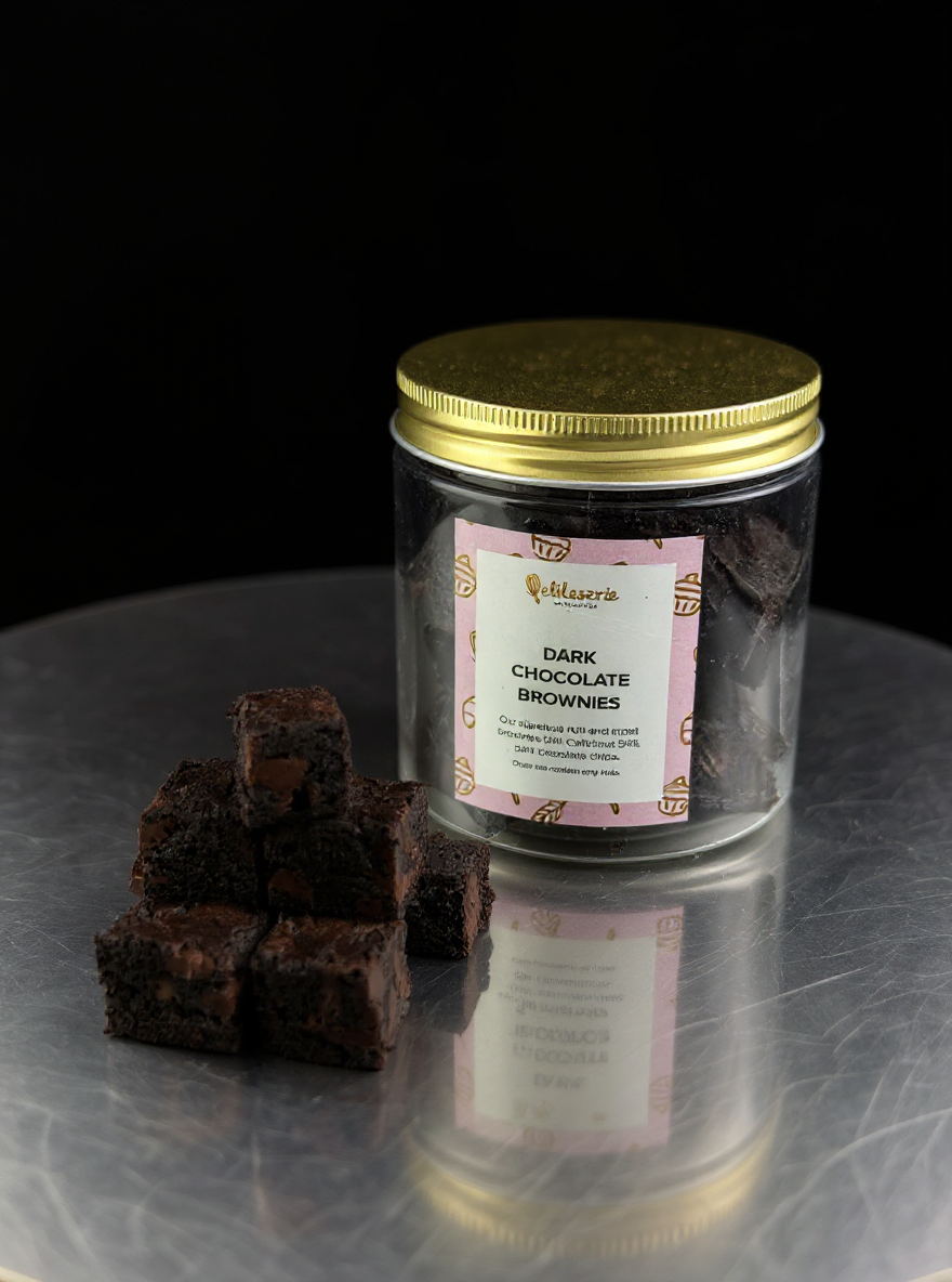 Triple Dark Chocolate Brownies