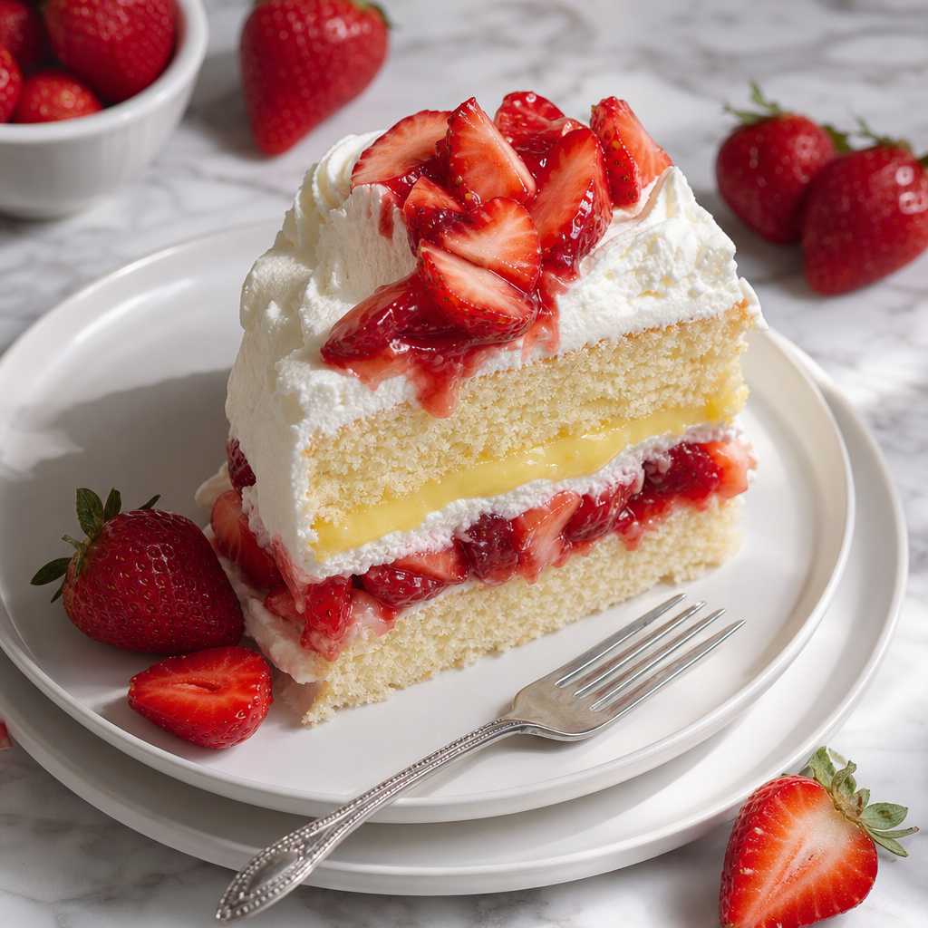 Strawberry Lemon Curd Shortcake for Summer Parties KL