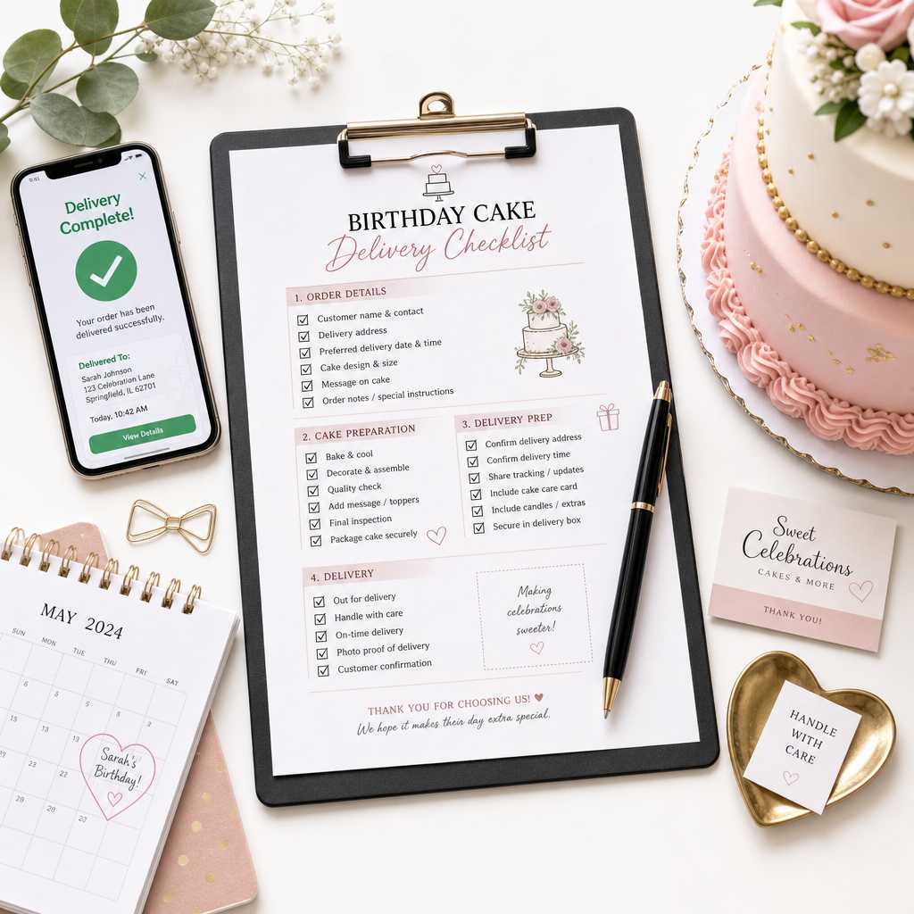 Birthday Cake Delivery Checklist: 10 Things to Confirm